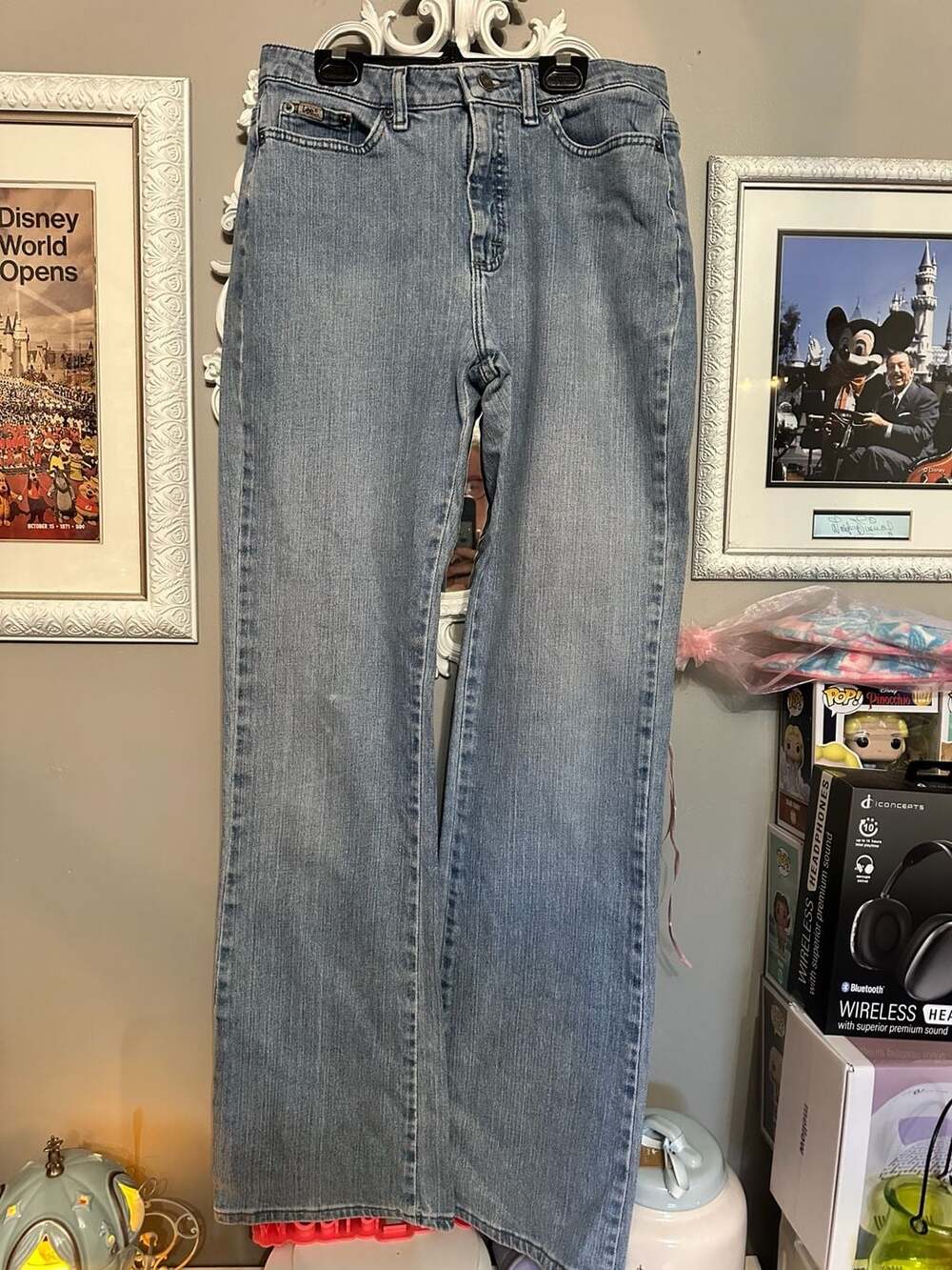 Lee Womens Blue Natural Bootcut Denim Jeans